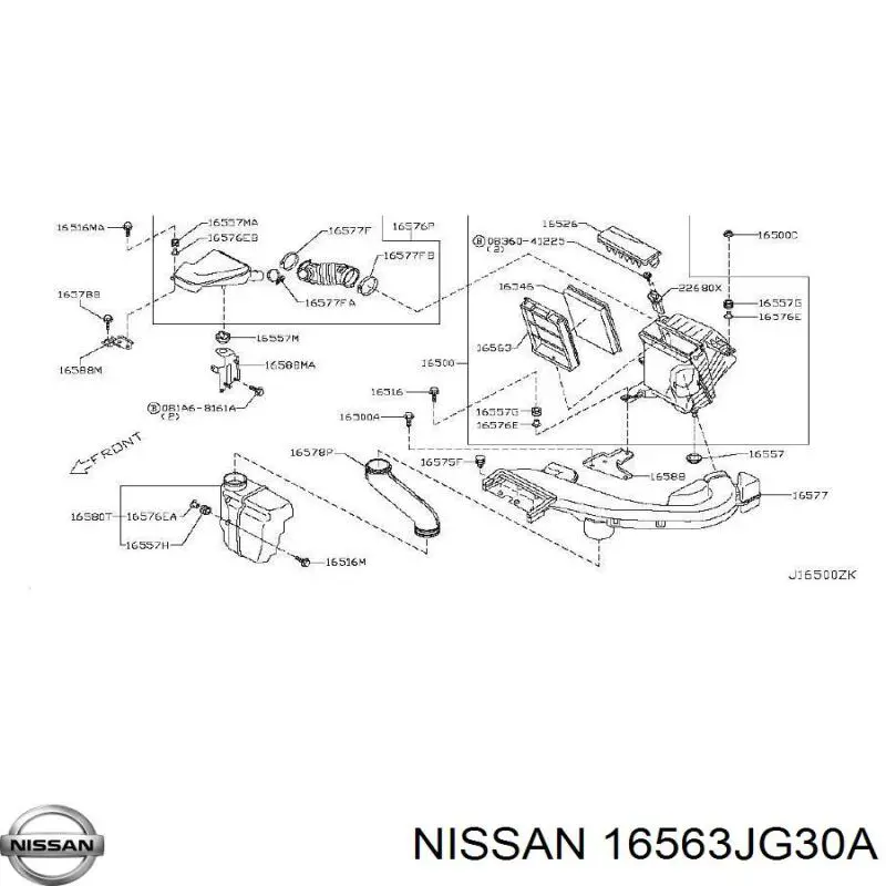 16563JG30A Nissan 