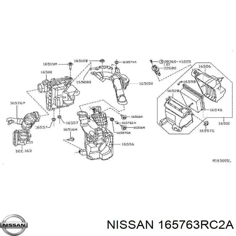  165763RC2A Nissan