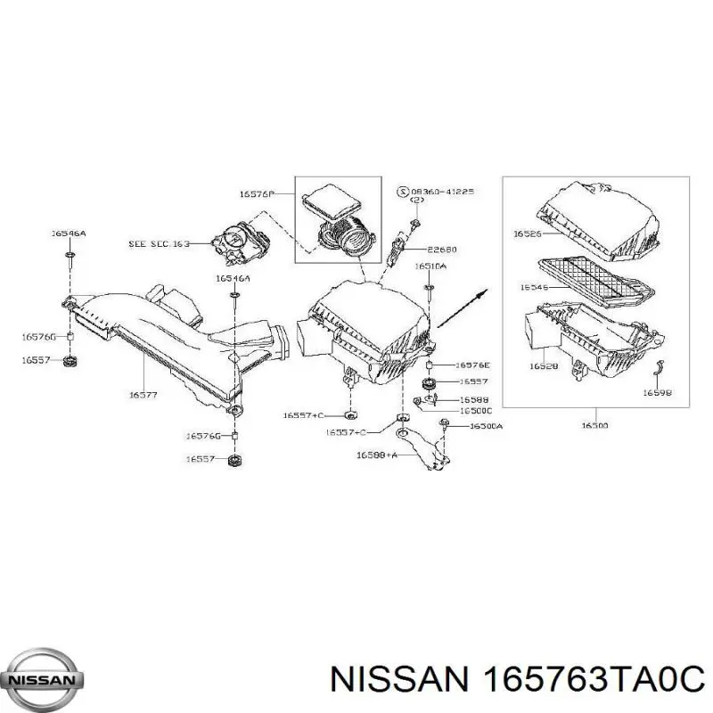  165763TA0C Nissan