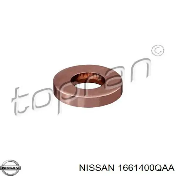 1661400QAA Nissan кольцо (шайба форсунки инжектора посадочное)