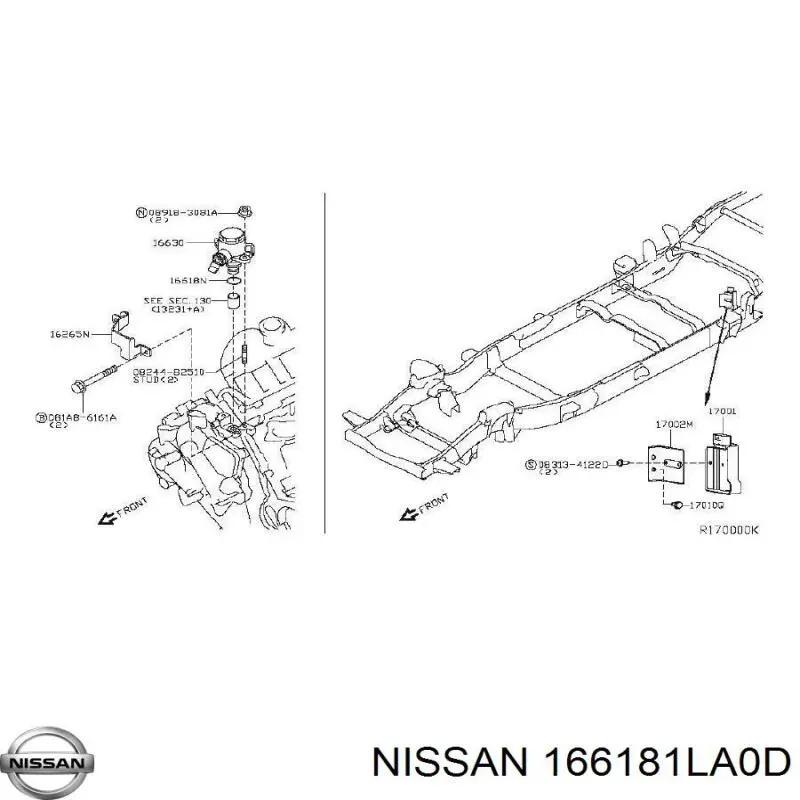  166181LA0D Nissan