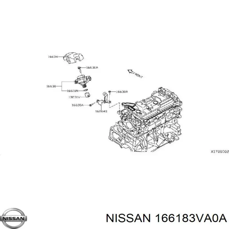  Nissan/Infiniti 166183VA0A цена, от 17.67 USD