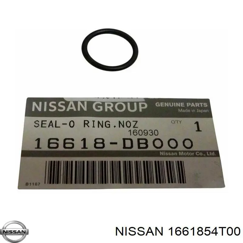 1661854T00 Nissan кольцо (шайба форсунки инжектора посадочное)