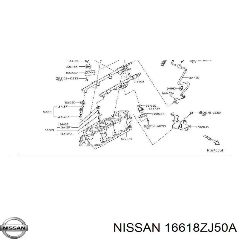  Nissan/Infiniti 16618ZJ50A цена, от 2.53 USD