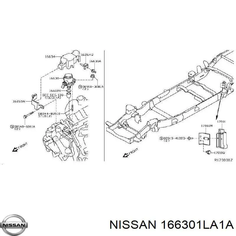166301LA1A Nissan/Infiniti Насос топливный высокого давления (ТНВД)