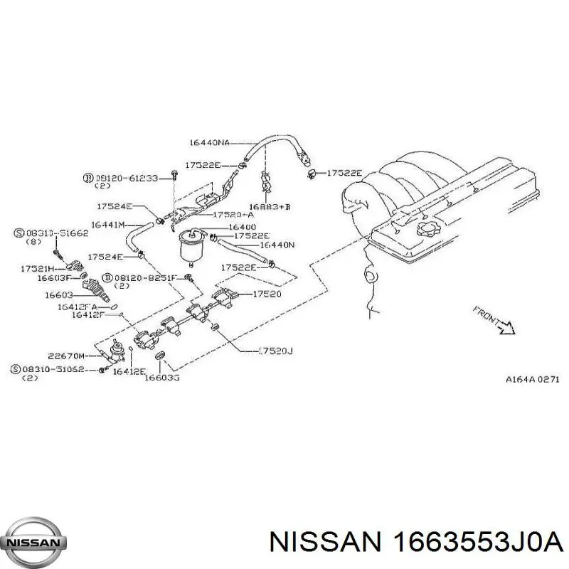 Уплотнитель форсунок Nissan/Infiniti 1663553J0A цена, от 1.20 USD