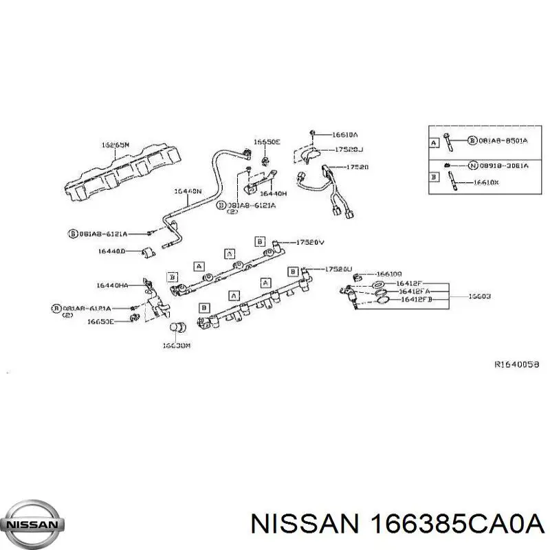 166385CA0A Nissan/Infiniti Манометры