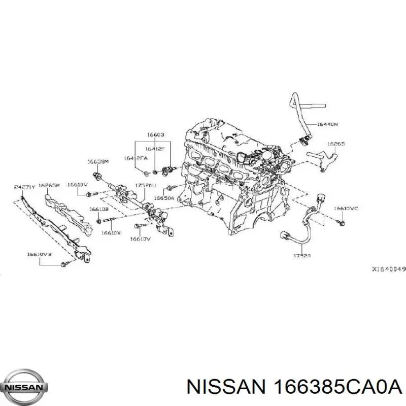 Датчик давления топлива Nissan/Infiniti 166385CA0A цена, от 6.33 USD