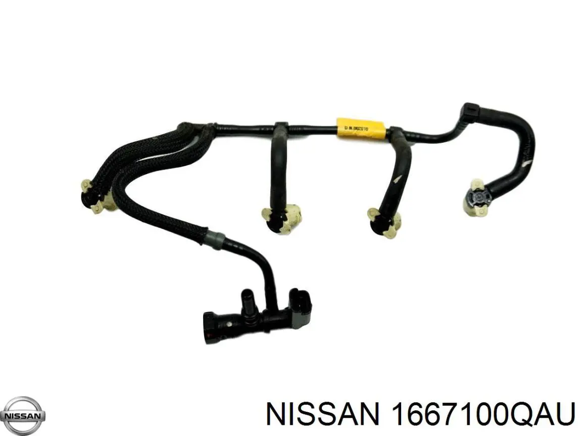 Трубка топливная, обратная от форсунок Nissan 1667100QAU