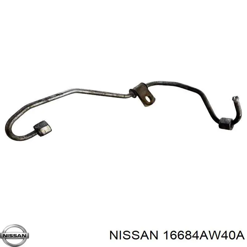 16684AW401 Nissan/Infiniti Трубка топливная, от ТНВД к топливной рейке