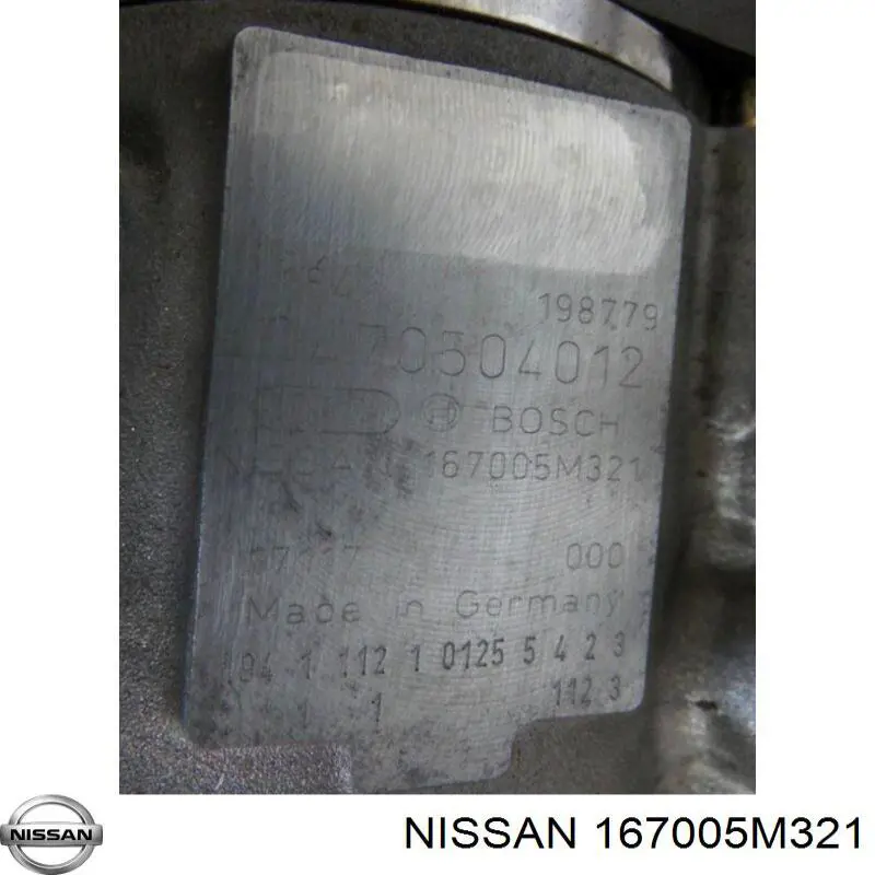 167005M321 Nissan bomba de combustível de pressão alta