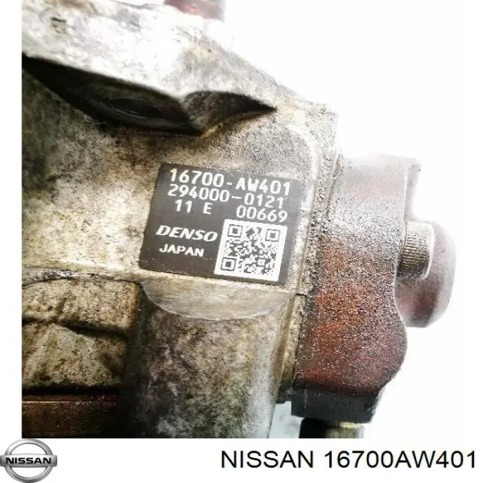 16700AW401 Nissan bomba de combustível de pressão alta