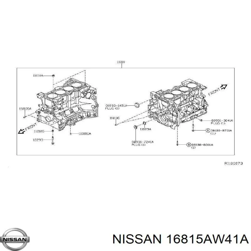  16815AW41A Nissan