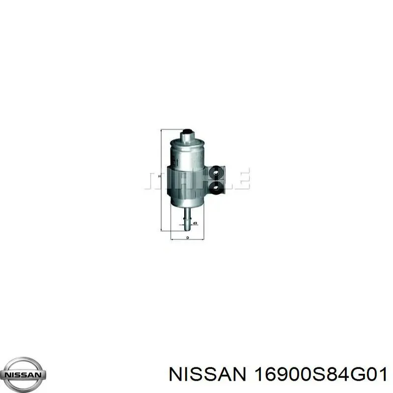 Топливный фильтр 16900S84G01 Nissan