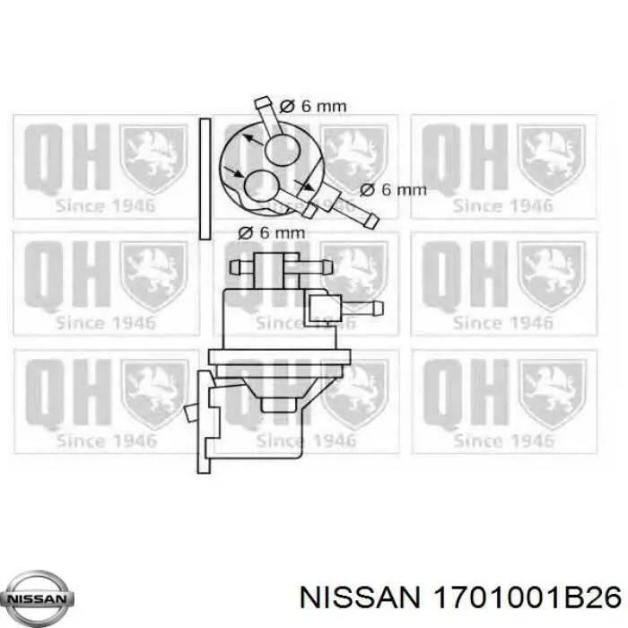 Купить 1701001B26 Nissan/Infiniti Механический топливный насос