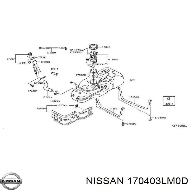 Купить 170403LM0A Nissan/Infiniti 