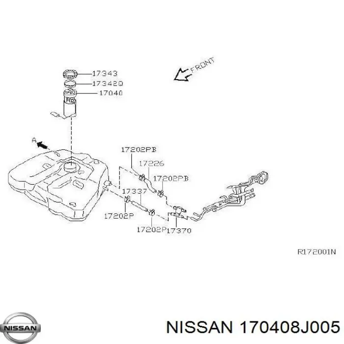 Модуль топливного насоса с датчиком уровня топлива на Nissan Altima L31 