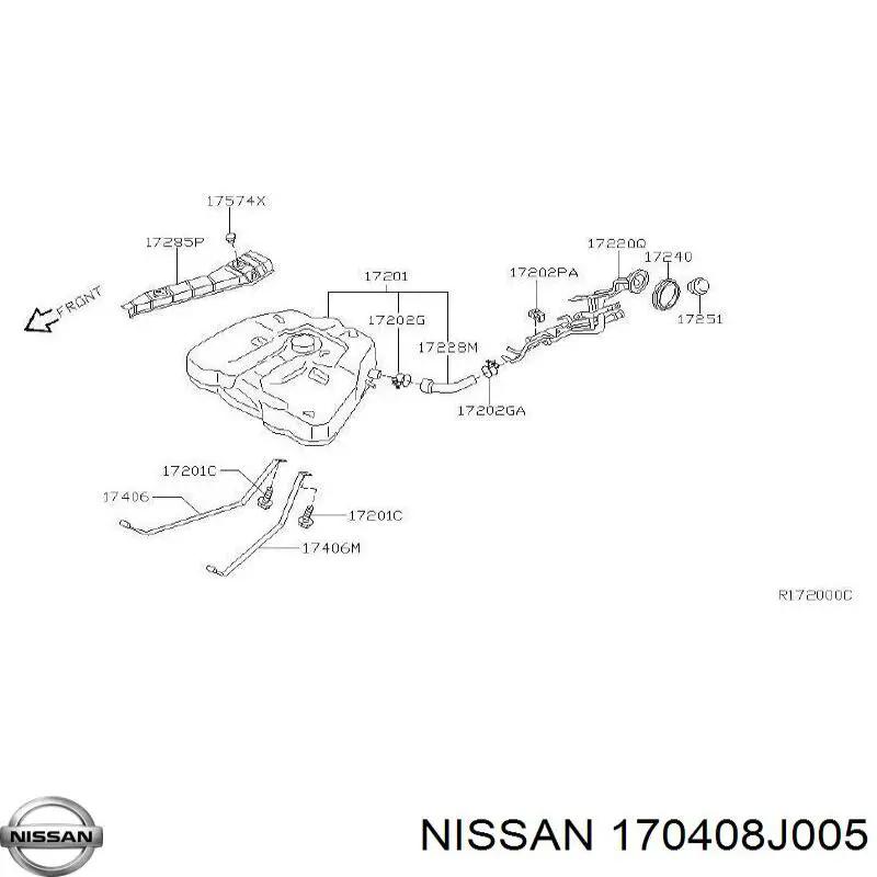 Бензонасос 170408J100 Nissan/Infiniti