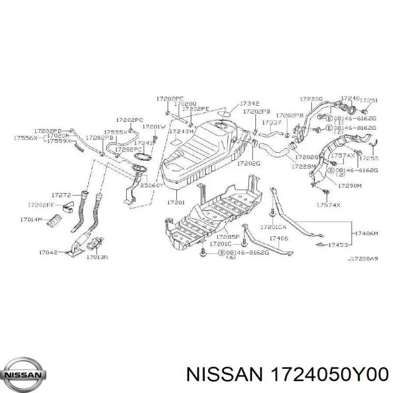  1724050Y00 Nissan