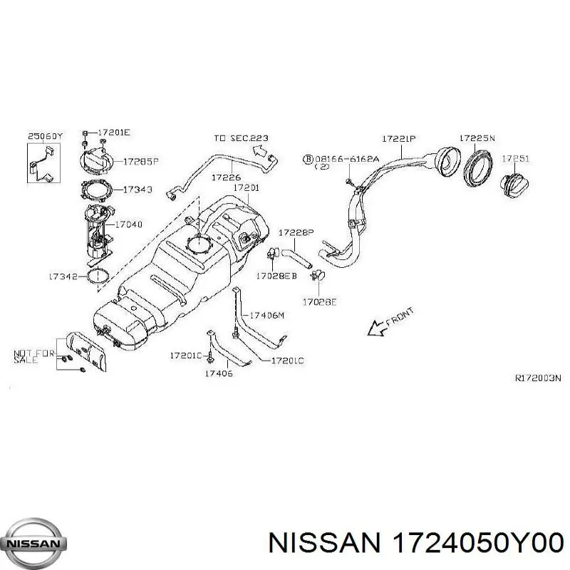 Купить 1724050Y00 Nissan/Infiniti 