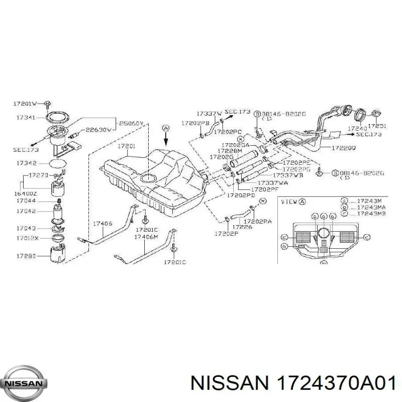 1724370A01 Nissan/Infiniti 