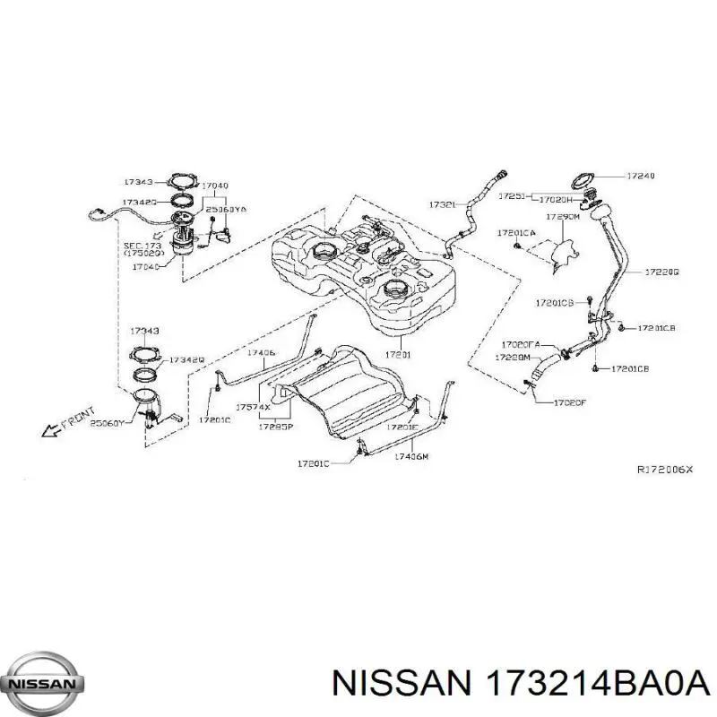  173214BA0A Nissan