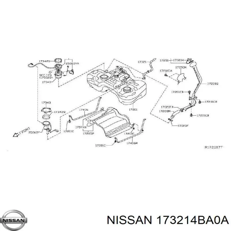 Купить 173214BA0A Nissan/Infiniti 