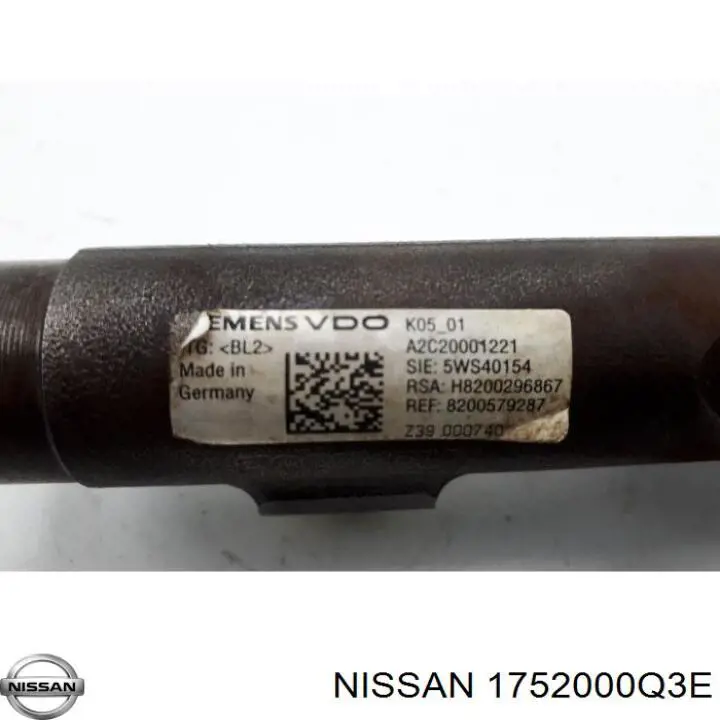 Regulador de pressão de combustível na régua de injectores 792022 NRF