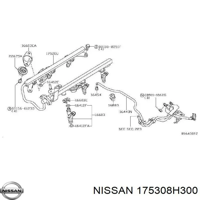  Nissan/Infiniti 175308H300 цена, от 10.14 USD