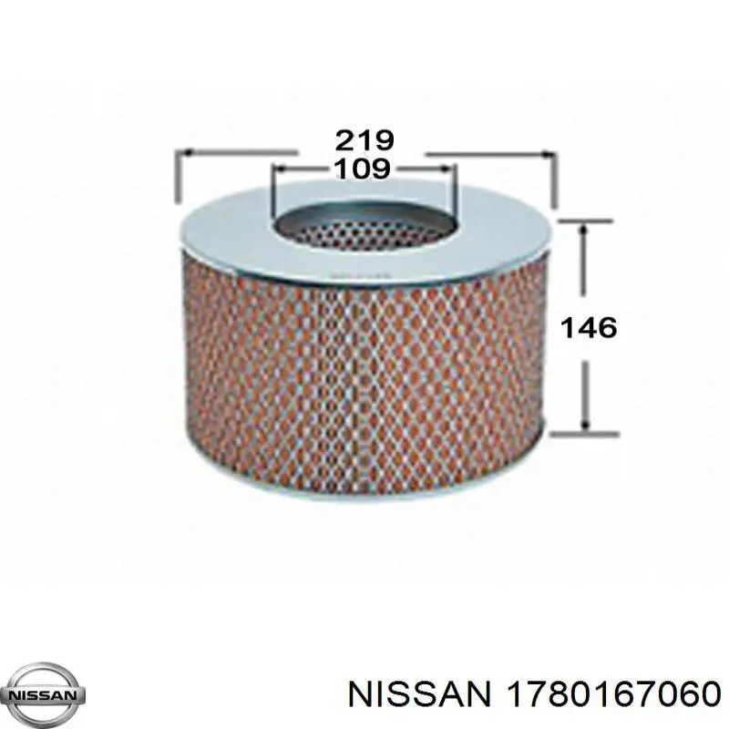 Воздушный фильтр 1780167060 Nissan