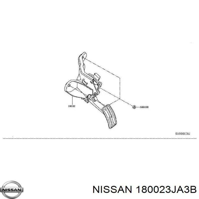 180023JA3B Nissan/Infiniti Педали газа