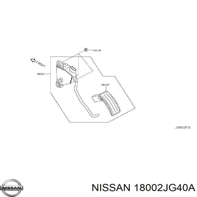  Педаль газа Nissan X-Trail 