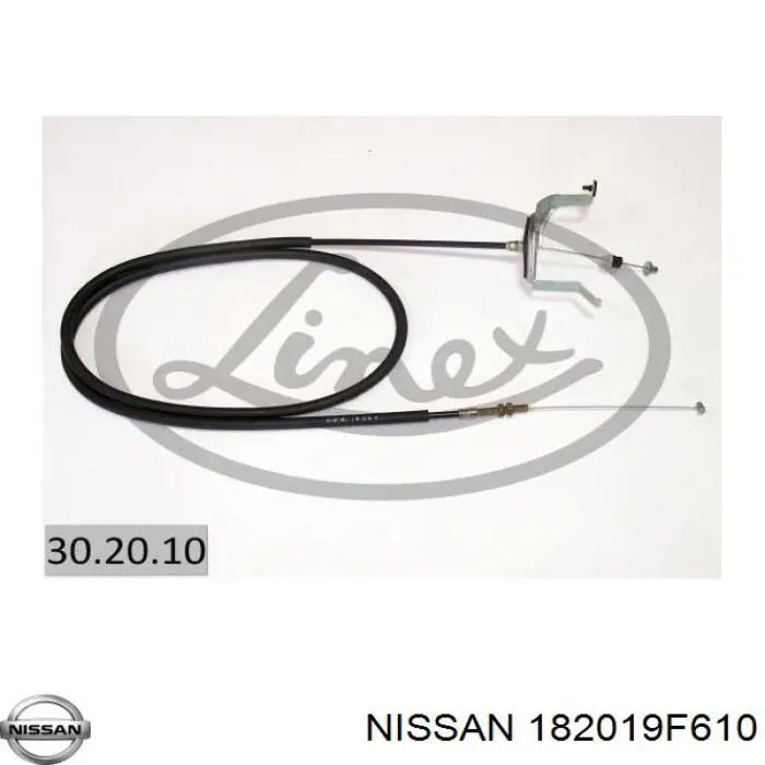 182019F610 Nissan cabo/pedal de gás (de acelerador)