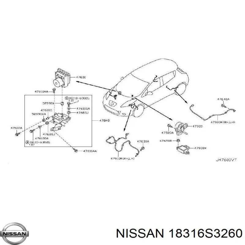Купить 18316S3260 Nissan/Infiniti 