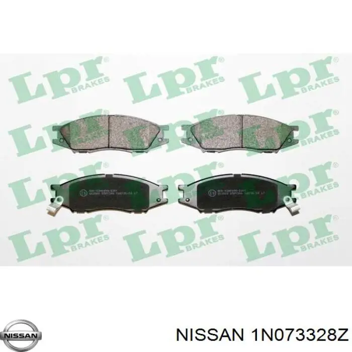 Передние тормозные колодки 1N073328Z Nissan