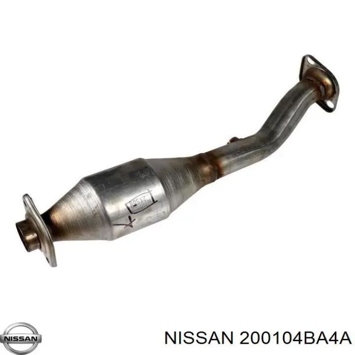 200104BA4A Nissan silenciador, parte dianteira