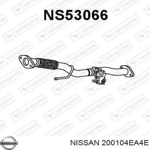 Глушитель, передняя часть Nissan/Infiniti 200104EA4E цена, от 228.05 USD
