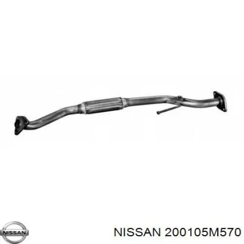 Tubo de admissão dianteiro (calças) do silenciador para Nissan Almera (N16)