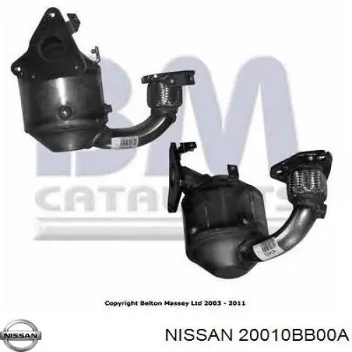 Купить 20010BB00A Nissan/Infiniti Передняя часть глушителя