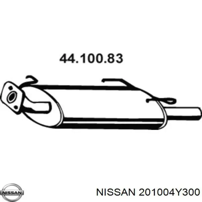 Глушитель, задняя часть на Nissan Maxima QX 