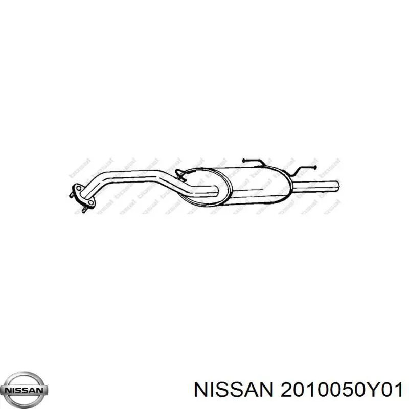 2010050Y01 Nissan/Infiniti Выхлопная труба
