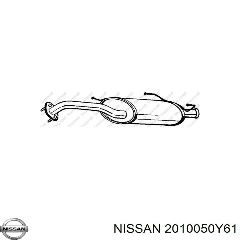 Глушитель задний 2010050Y61 Nissan