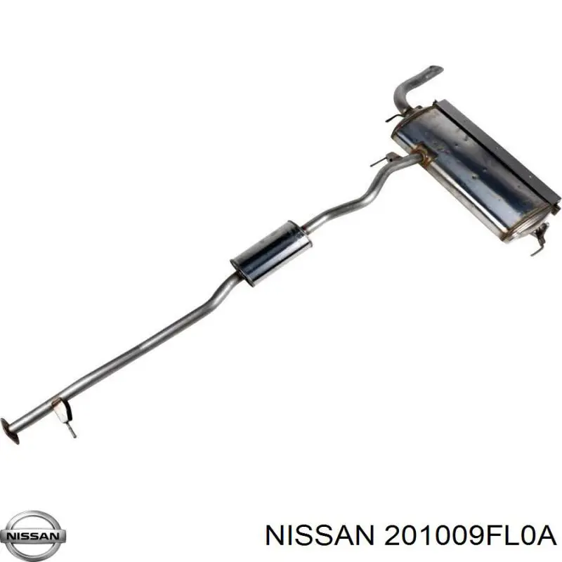 201009FL0A Nissan/Infiniti Глушитель, центральная и задняя часть