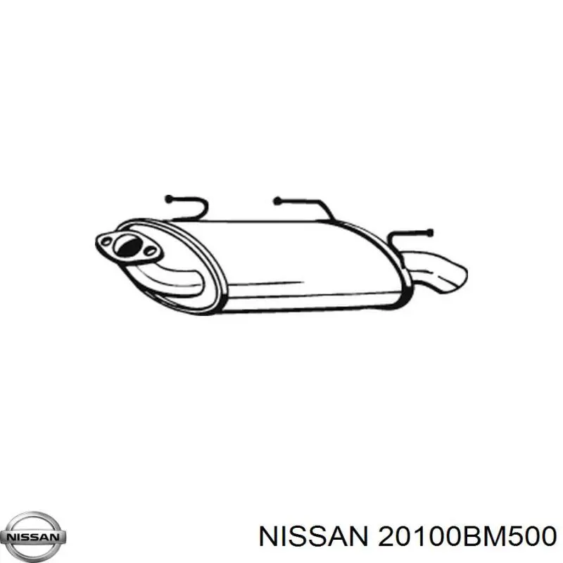 Глушитель задний 201005M370 Nissan/Infiniti