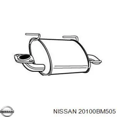 Купить 20100BM505 Nissan/Infiniti Глушитель задний