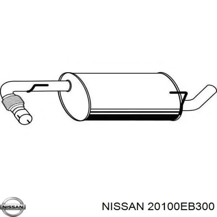 20100EB300NISSAN-Глушилказадняя