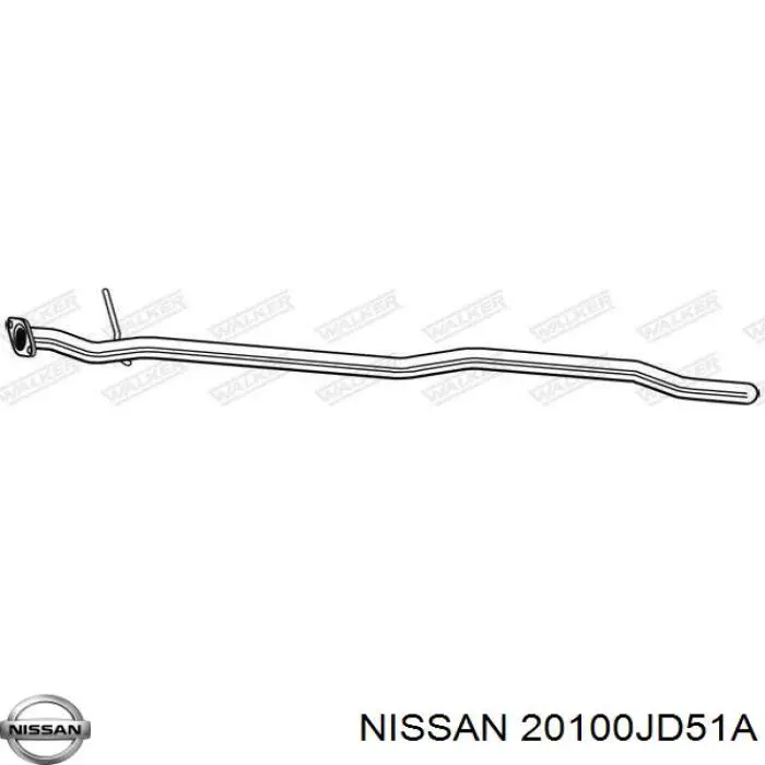 Выхлоп задний Nissan/Infiniti 20100JD51A цена, от 1403.12 UAH