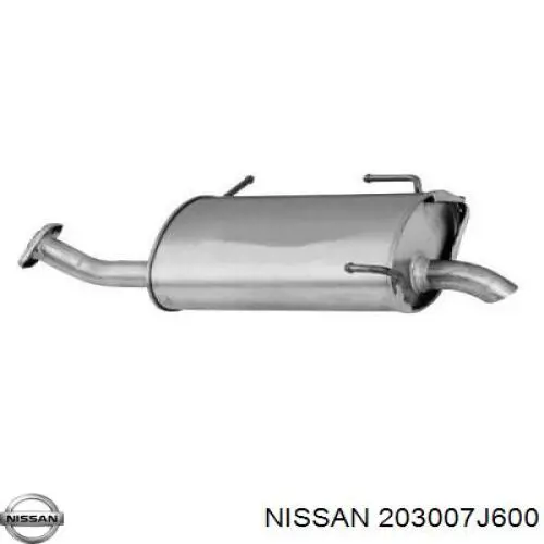 Купить 203007J600 Nissan/Infiniti Выхлоп центральный