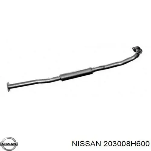 Глушитель, центральная часть Nissan/Infiniti 203008H600 цена, от 38.01 USD