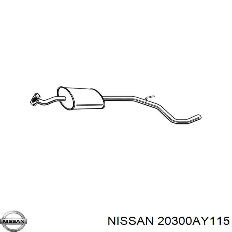 Купить 20300AY115 Nissan/Infiniti Выхлоп центральный